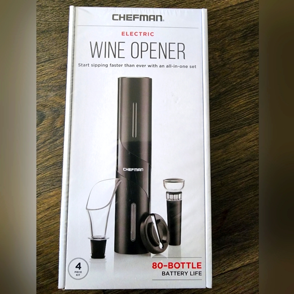 CHEFMAN ELECTRIC WINE OPENER NIB